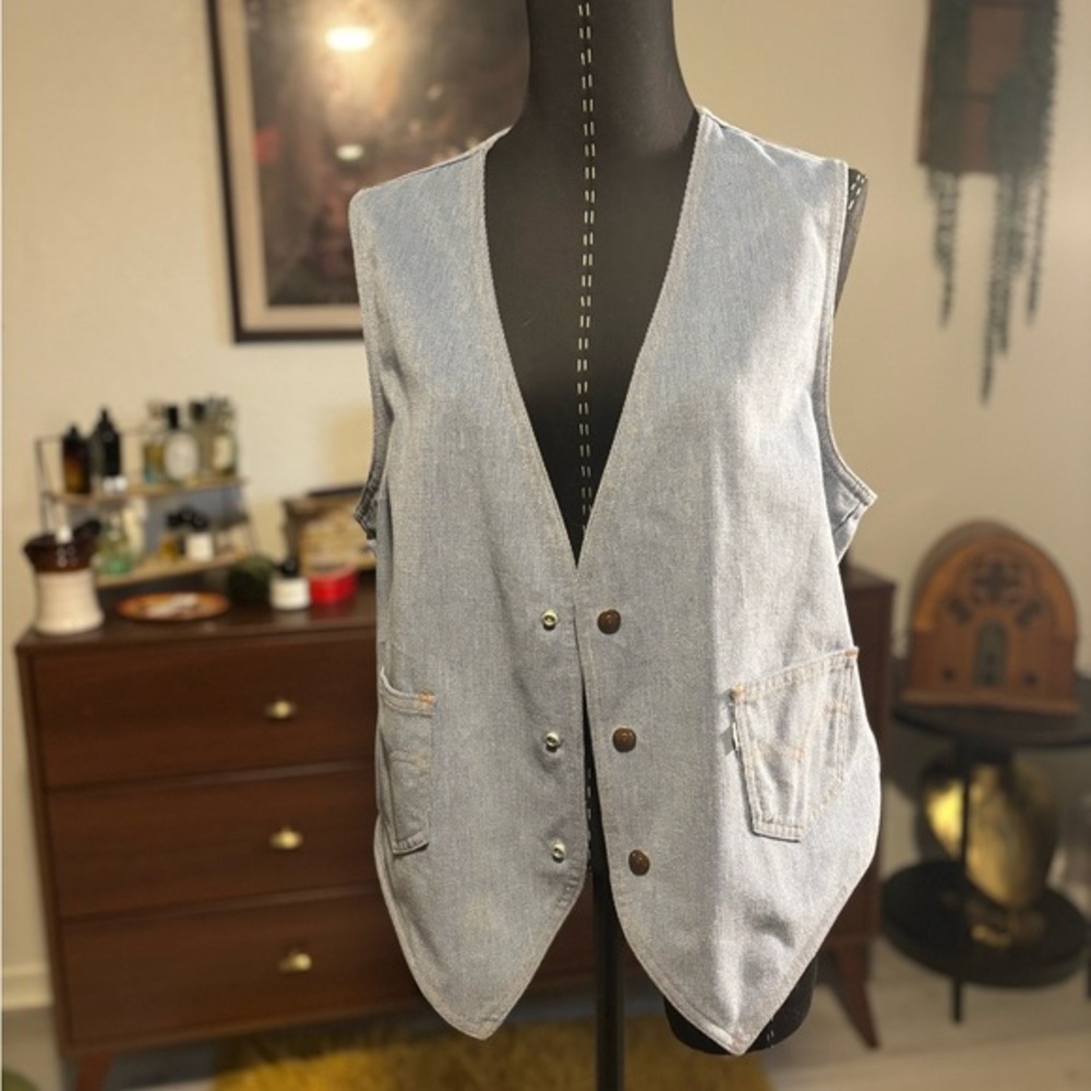 Levi's Light Blue Denim‎ Vest
